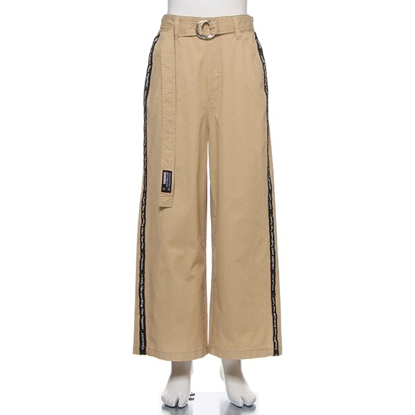 リングベルトつきワイドパンツ