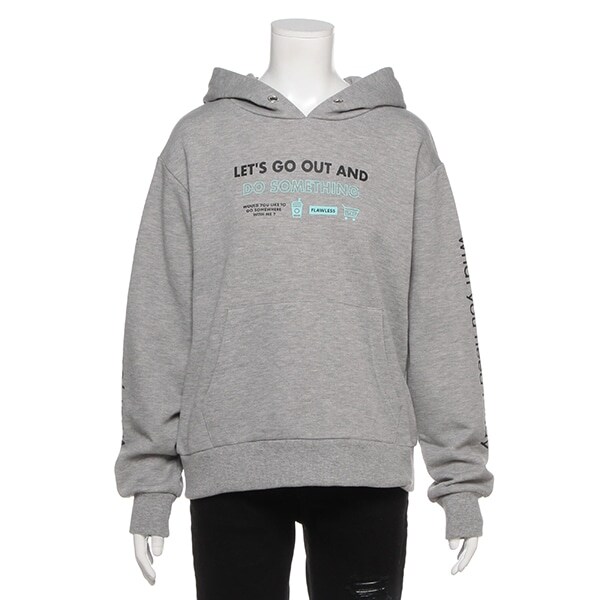 裏毛 ロゴプリントパーカー