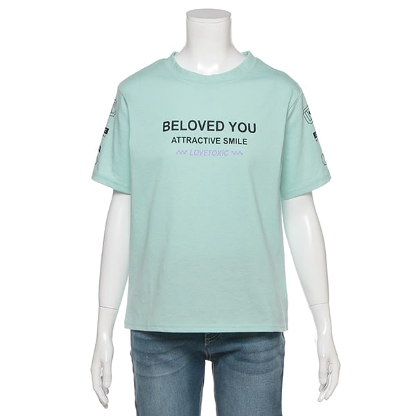 袖アイコンロゴTシャツ