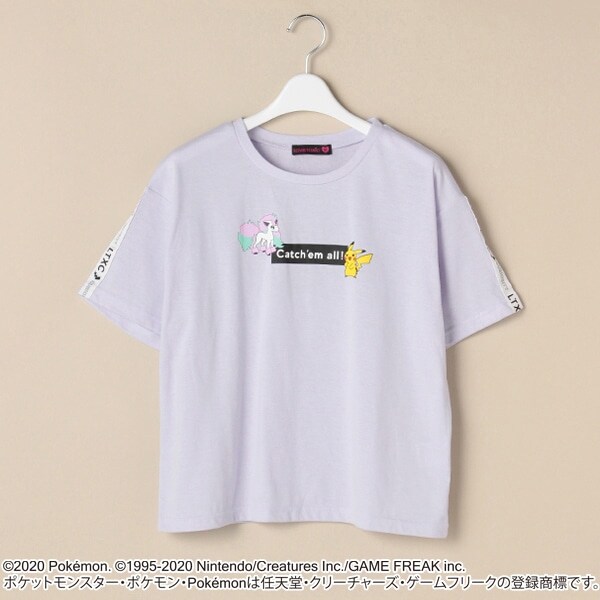 Narumiya Online ナルミヤ オンラインの公式通販サイト ポケモン ロゴテープtシャツ S 140 ラベンダー ジュニア
