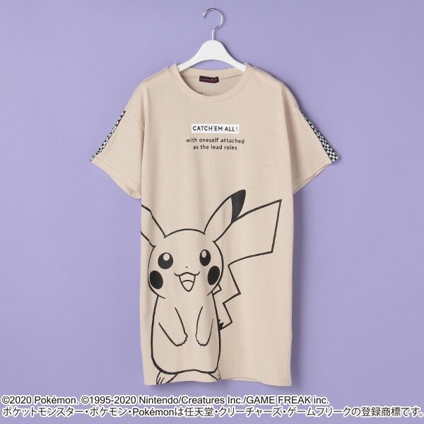 Narumiya Online ナルミヤ オンラインの公式通販サイト ポケモン ビックプリントtシャツワンピース S 140 ベージュ ジュニア