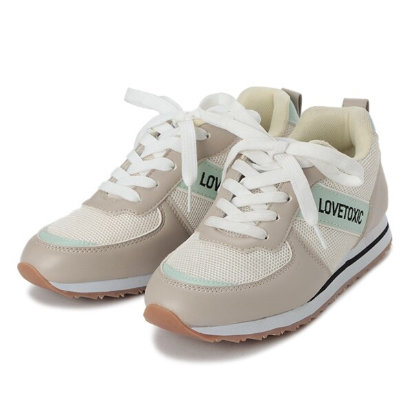 ロゴ刺しゅうスニーカー