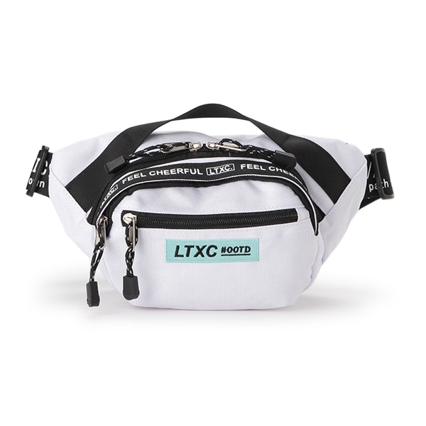 スクエア刺しゅうウエストバッグ