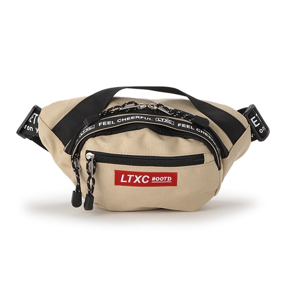 スクエア刺しゅうウエストバッグ