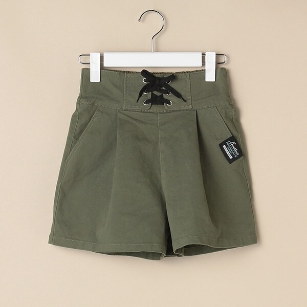レースアップショートパンツ
