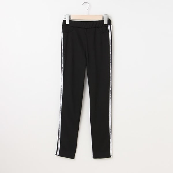 裏起毛 ロゴラインレギパン