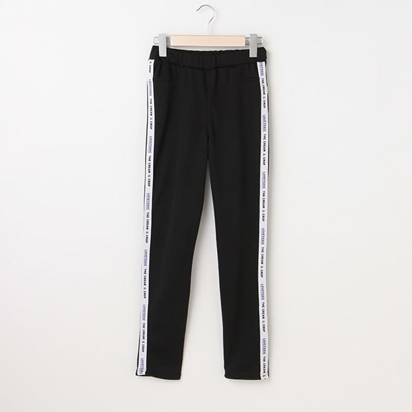 裏起毛 ロゴラインレギパン