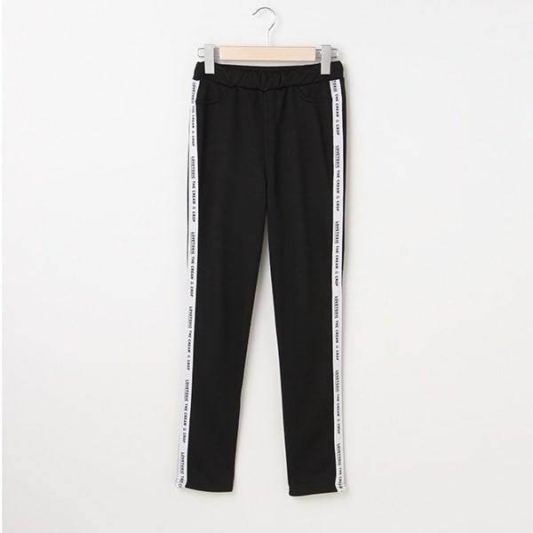 裏起毛 ロゴラインレギパン