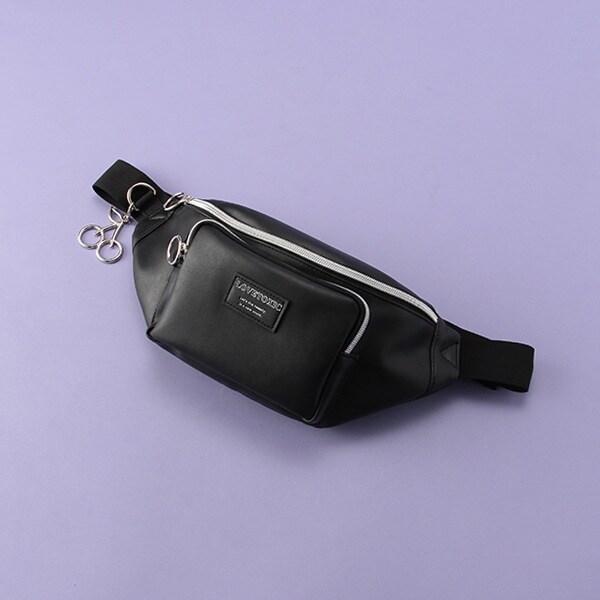 チェリーチャームつき合皮ウエストバッグ