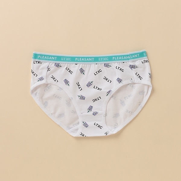 ドリンク×ロゴ総柄ショーツ