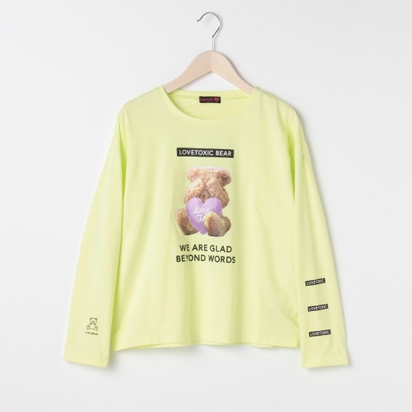 くまプリントTシャツ