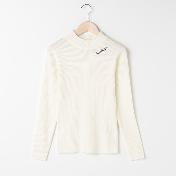 マシンウォッシャブル リブニットハイネックセーター