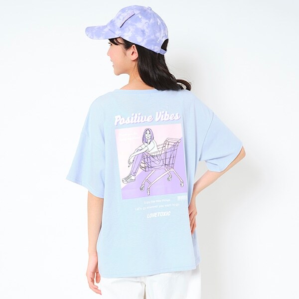 Narumiya Online ナルミヤ オンラインの公式通販サイトガールイラストtシャツ S 140 サックス ジュニア