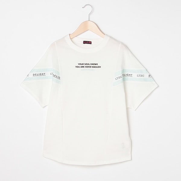 メッシュ切り替えロゴビッグTシャツ