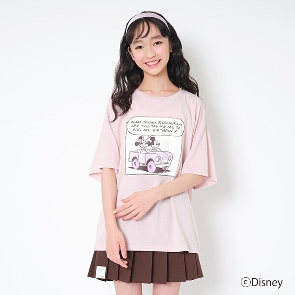 【DISNEY】コミックプリント半袖Tシャツ