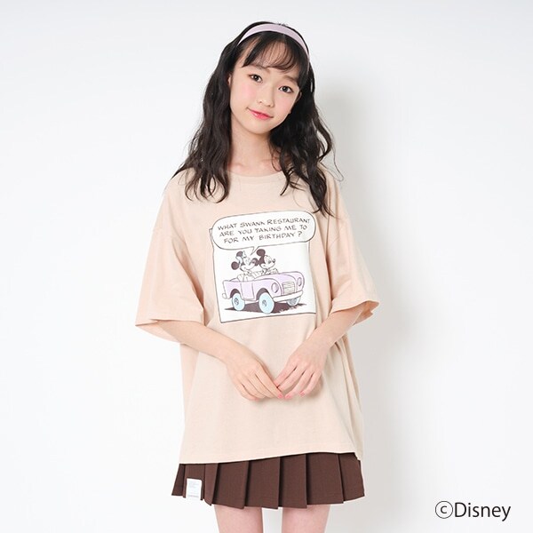 【DISNEY】コミックプリント半袖Tシャツ