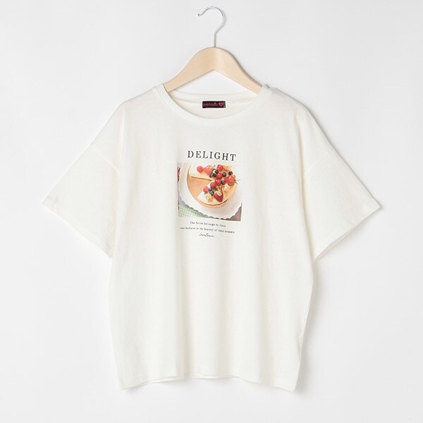 フロントフォトプリント半袖Tシャツ