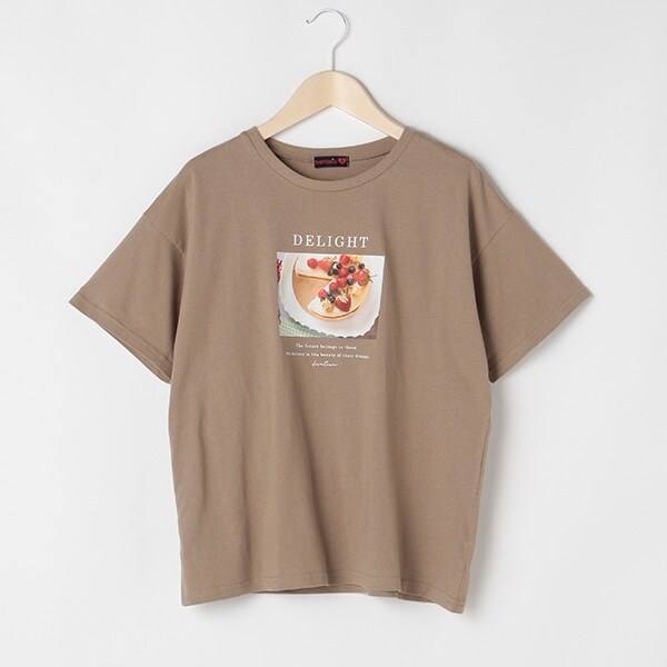 フロントフォトプリント半袖Tシャツ