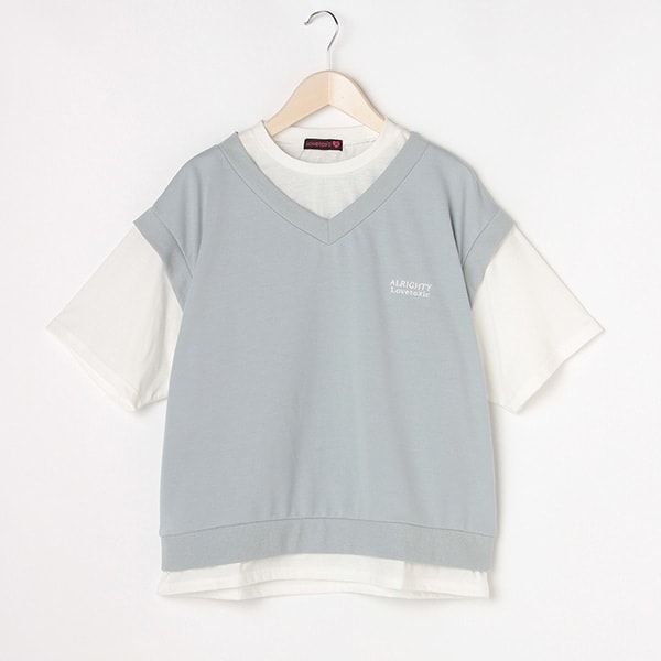 ベストレイヤード半袖Tシャツ