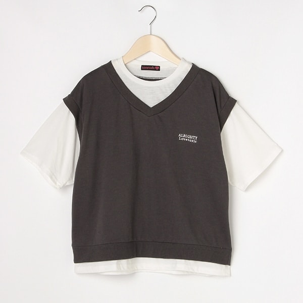 ベストレイヤード半袖Tシャツ