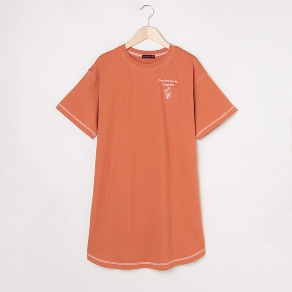 Narumiya Online ナルミヤ オンラインの公式通販サイトバックイラストtシャツワンピース Ss 130 オレンジ ジュニア