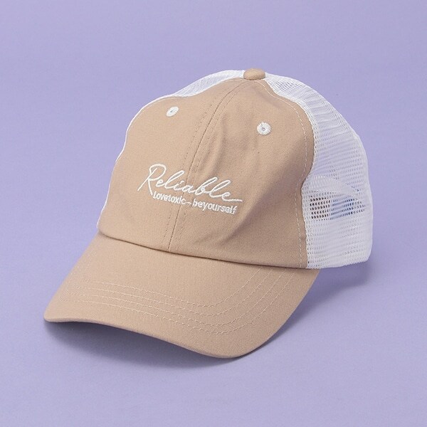 フロント刺しゅうメッシュCAP