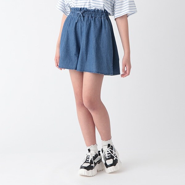 ウエストフリルギャザーキュロット