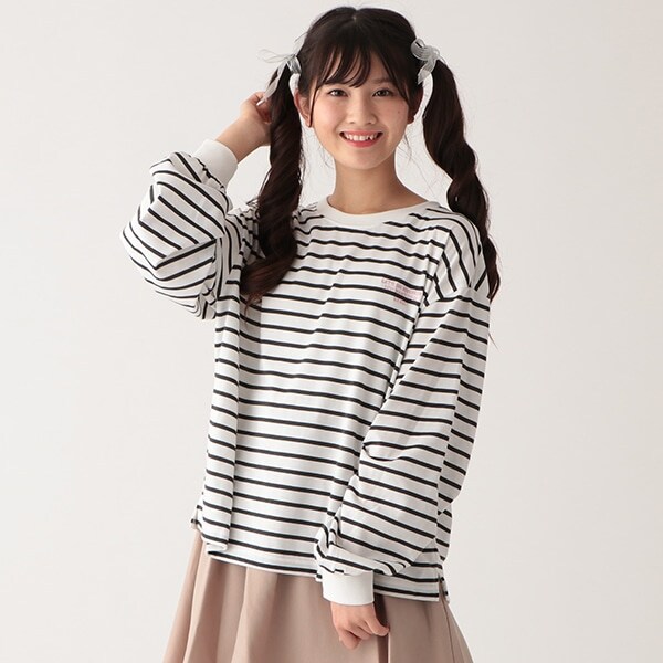ボーダー長袖Tシャツ