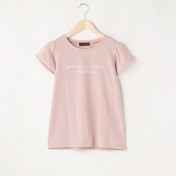 袖フリルチュール半T