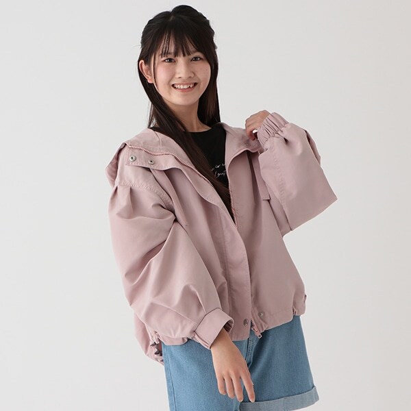 裏メッシュショートパーカ