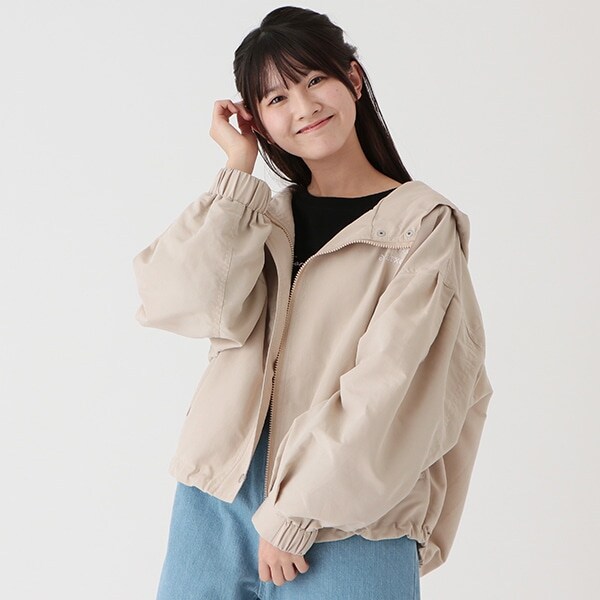裏メッシュショートパーカ