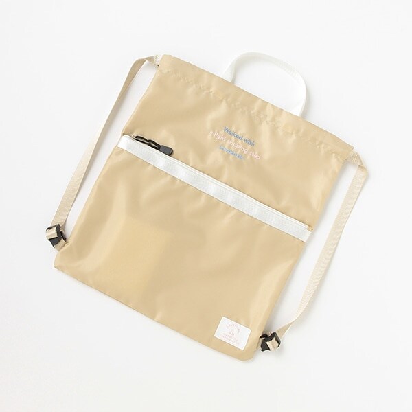 ロゴ刺しゅうナップサック(F ラベンダー): ジュニア - ナルミヤ