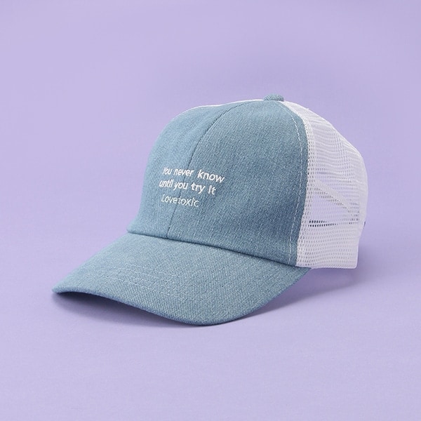 フロント刺しゅうメッシュCAP