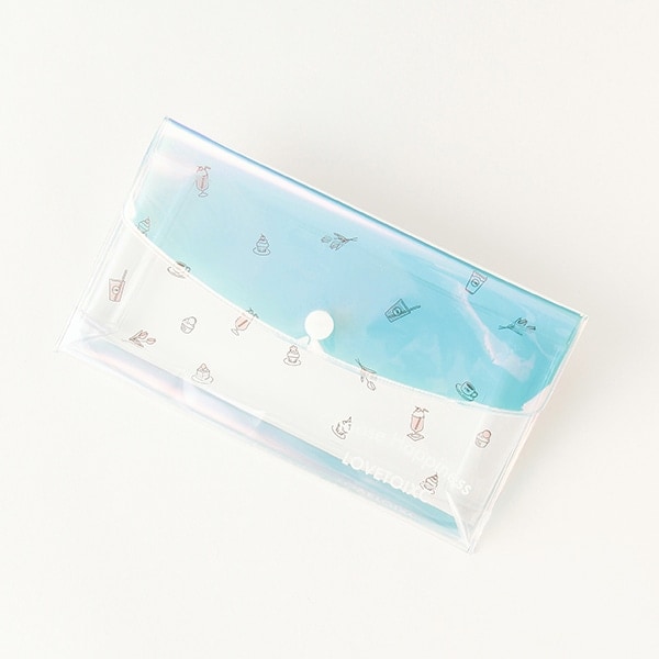 フラップビニールポーチ