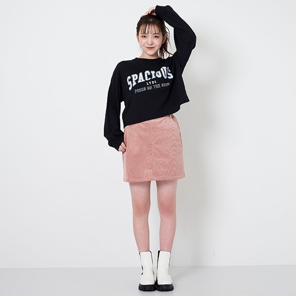 コールテン台形スカパン