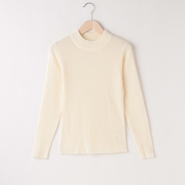 リブニットプルオーバー