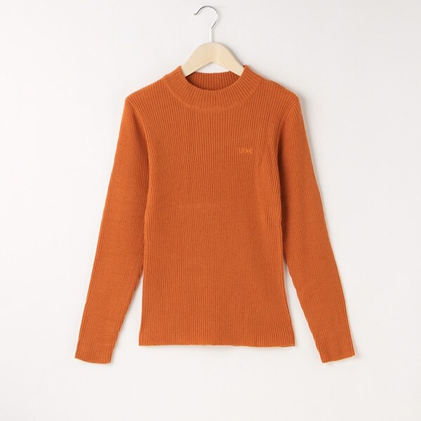 リブニットプルオーバー