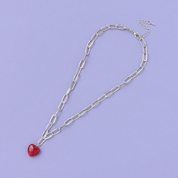 ハートチェーンネックレス