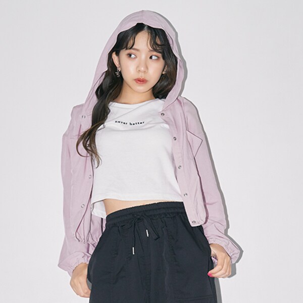 FRAMeWORK 24SSラミースタンドブルゾンシアーシャツ シアーシャツブルゾン(S(140) ピンク): ジュニア - ナルミヤ