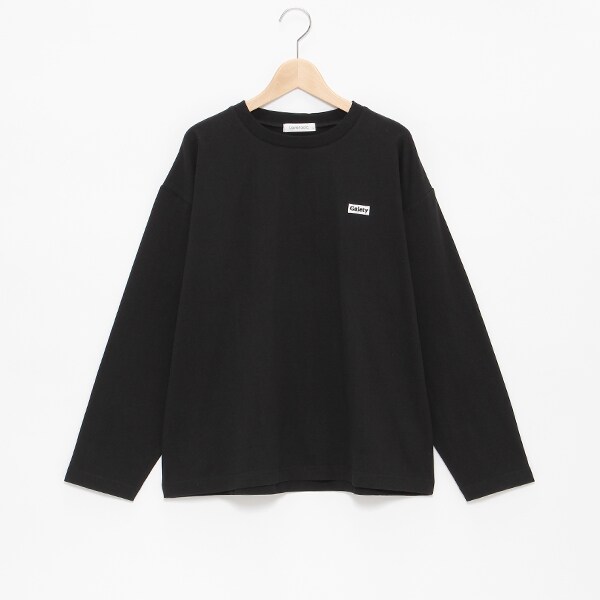 【コットン100%】ルーズバックロゴ長袖Tシャツ