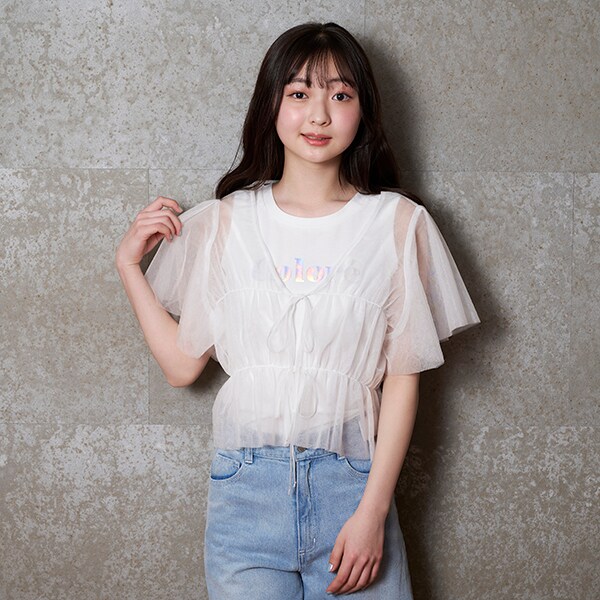 インナーつきチュールボレロ