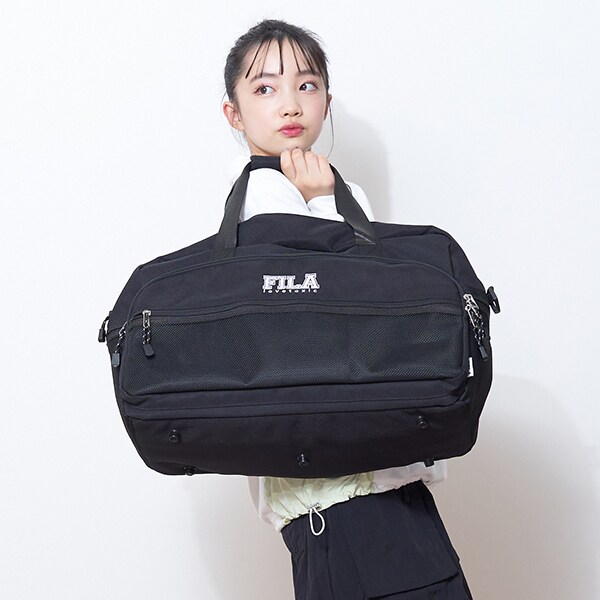 容量45L】【FILA】ボストンバッグ(F 黒): ジュニア - ナルミヤ
