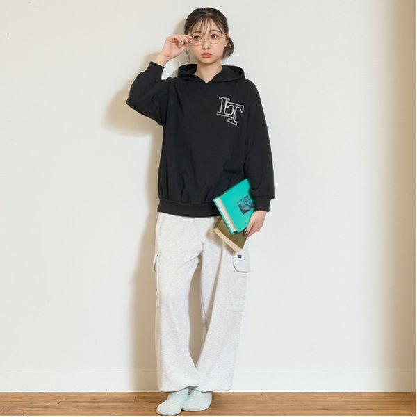長パンツフードつきルームセット