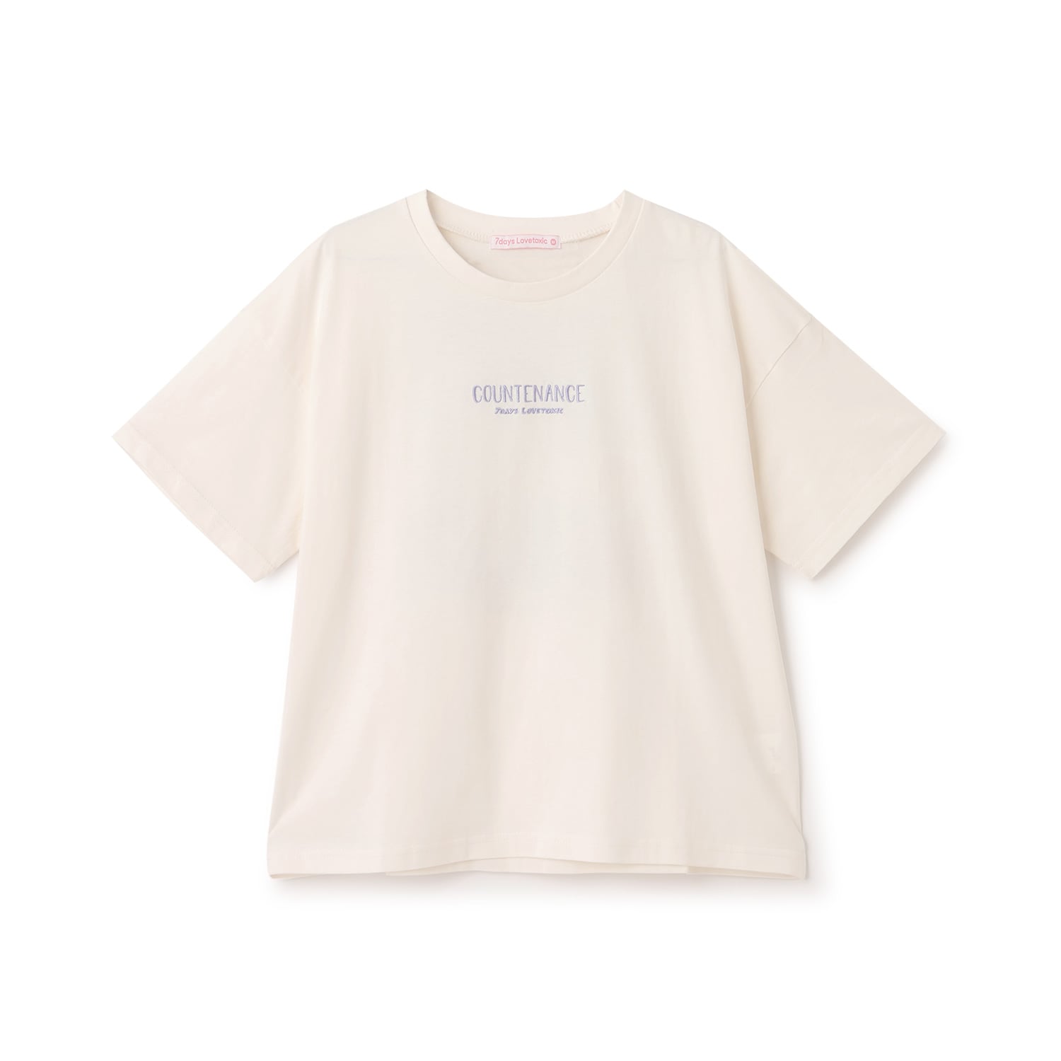 【7days】バックガールイラスト半袖Tシャツ