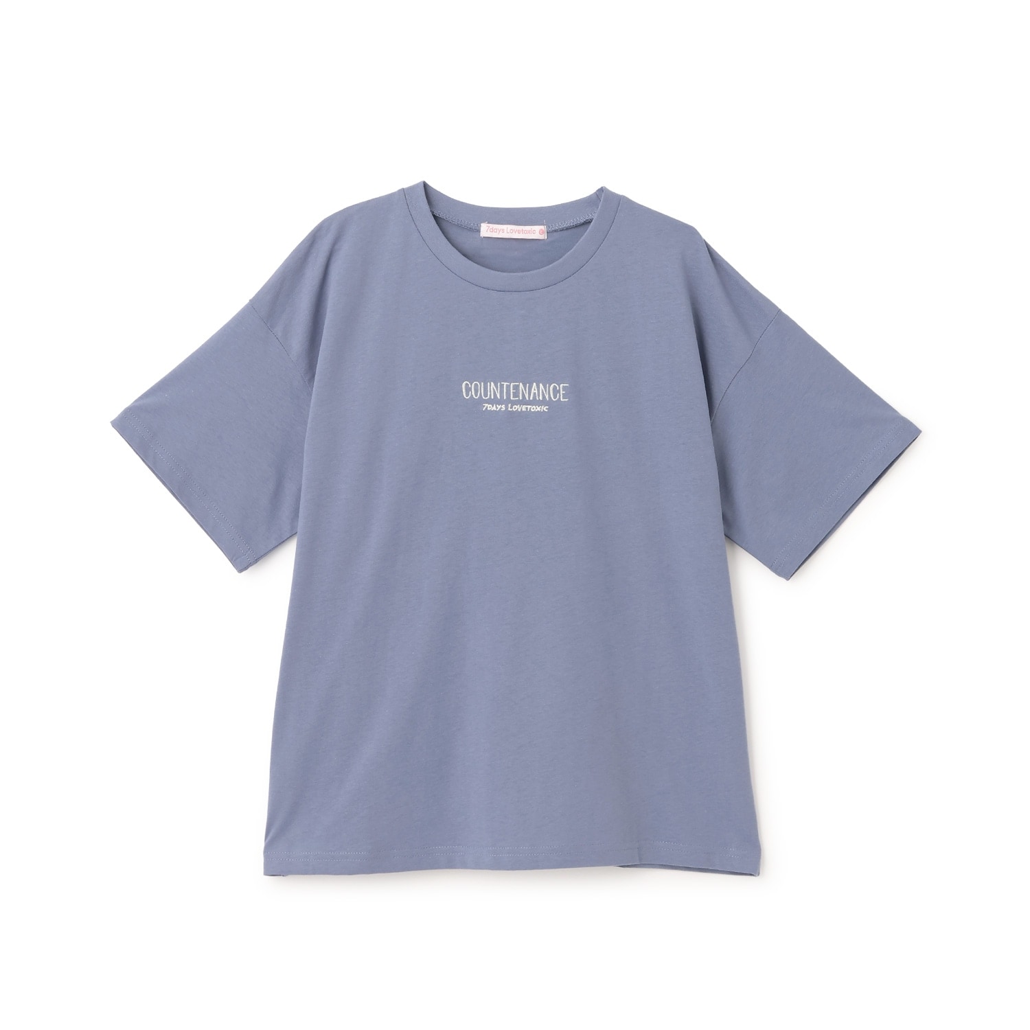 【7days】バックガールイラスト半袖Tシャツ