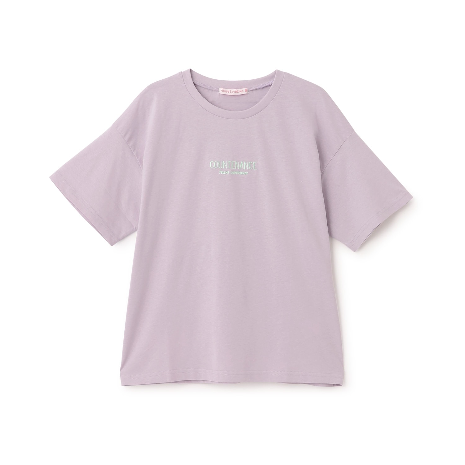 【7days】バックガールイラスト半袖Tシャツ