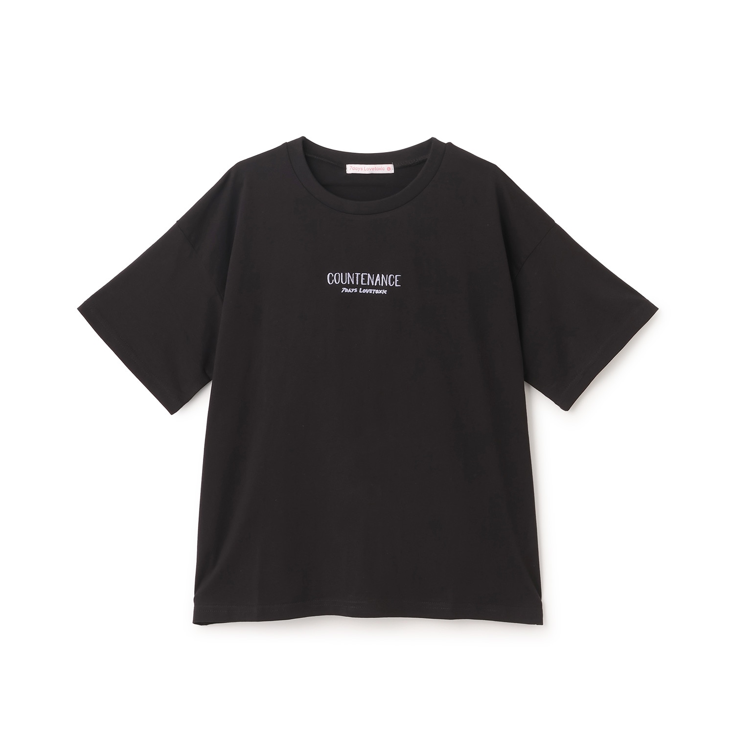 【7days】バックガールイラスト半袖Tシャツ