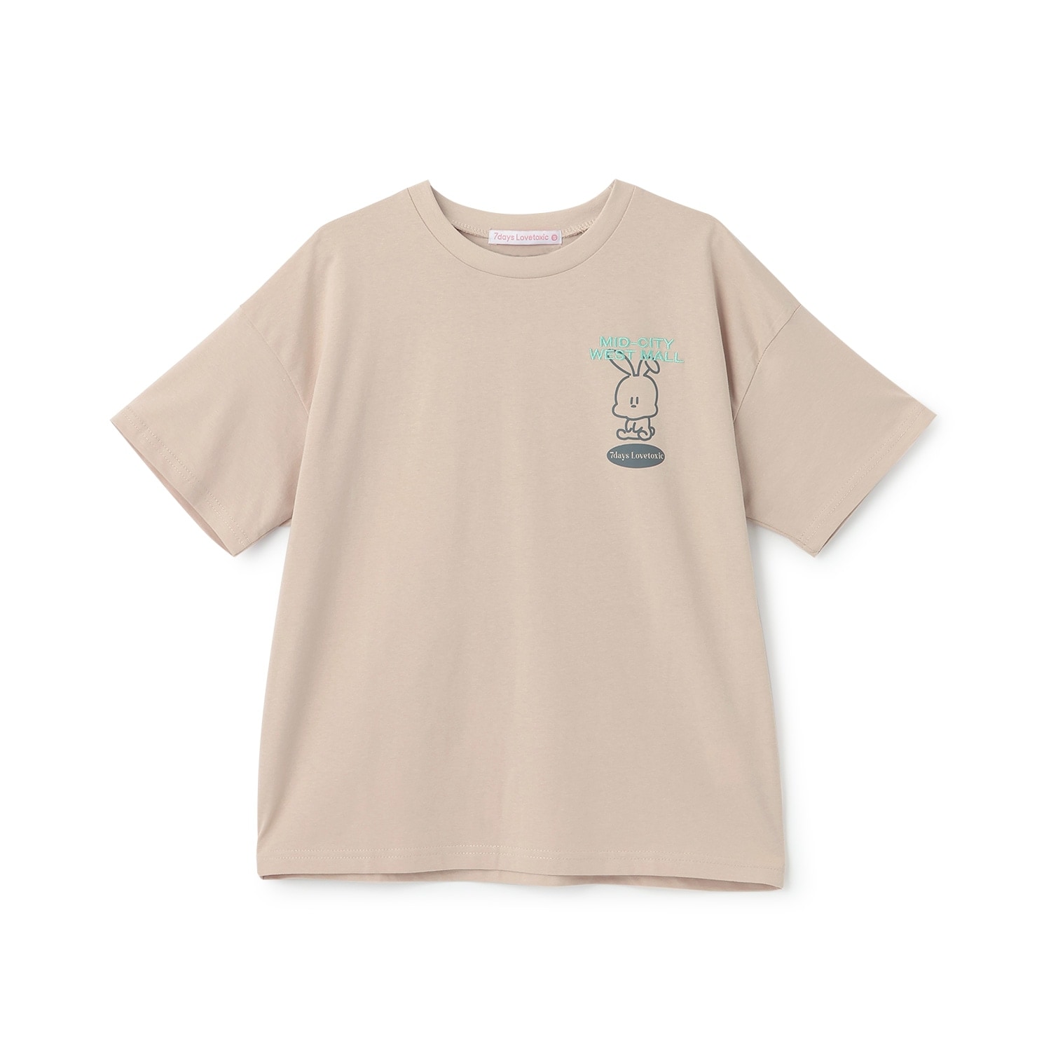 【7days】ウサギモチーフBig半袖Tシャツ