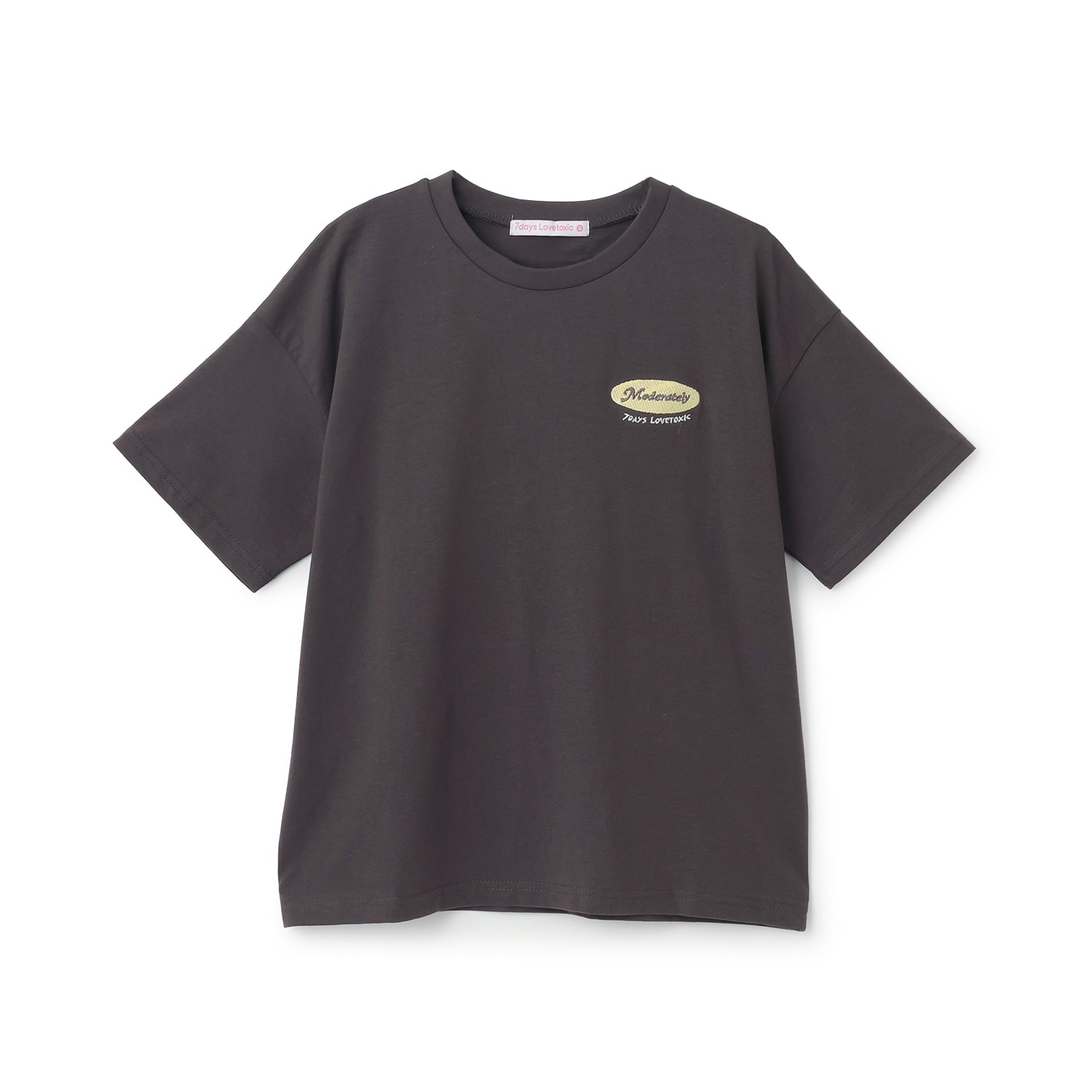 【7days】バックガールイラスト半袖Tシャツ
