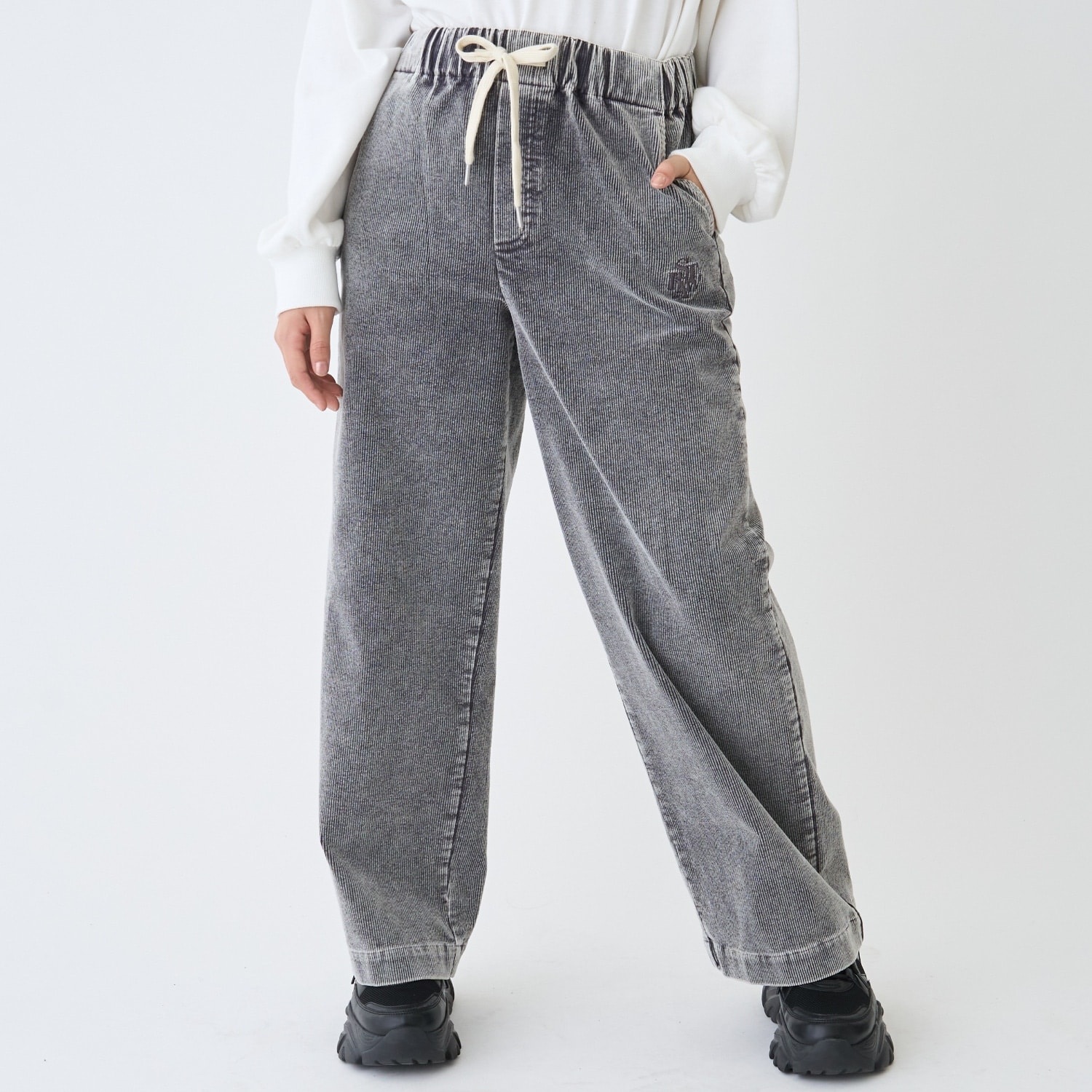 イージーコーデュロイロングパンツ